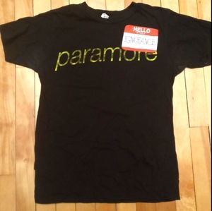 Paramore Ignorance Nametag tour tee